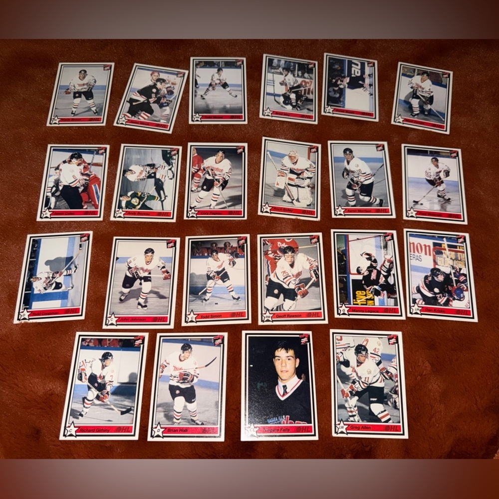 1991 Niagara Falls Thunder OHL Vintage Hockey Trading Cards Collection